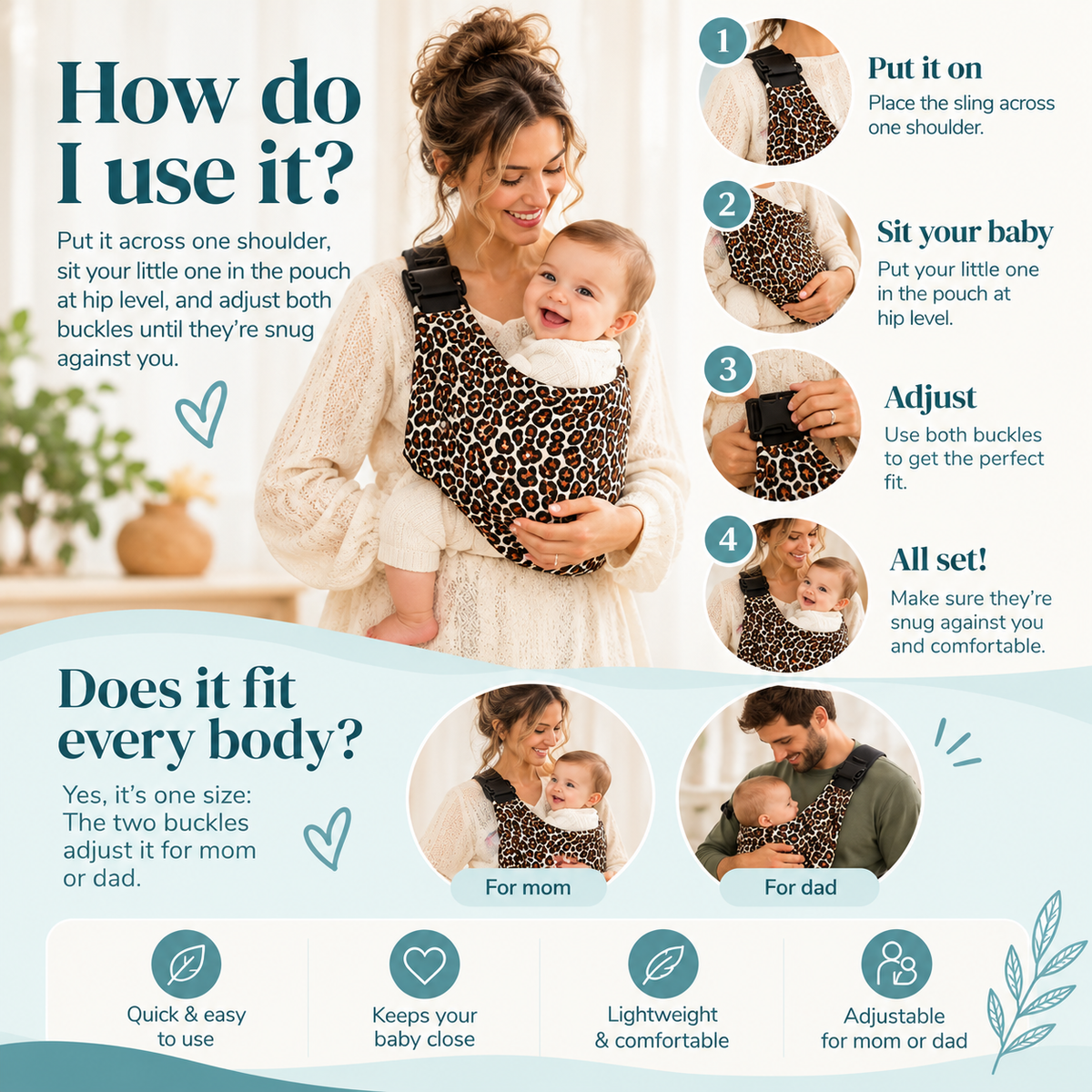 Baby Sling Carrier That Frees Your Arms
